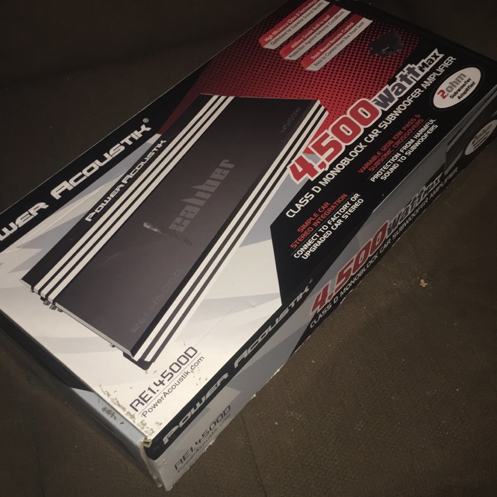 Power acoustic 4500 W class D car amplifier